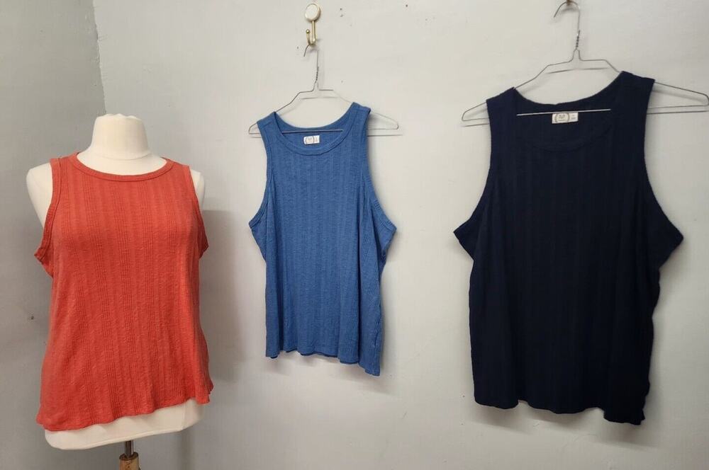 3 Maurices 24/7 Ribbed Tank Tops Size 3XL